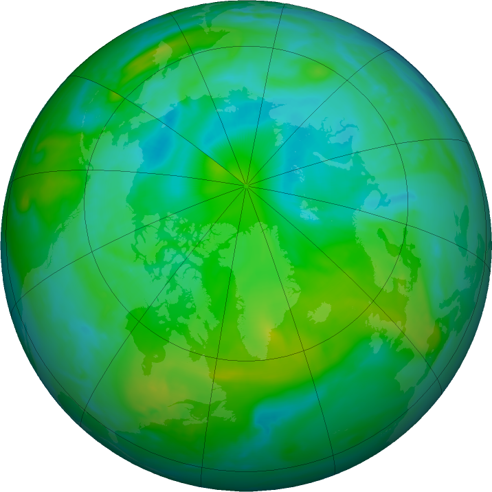 Arctic ozone map for 04 August 2023